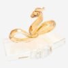 Swarovski Snake Crystal Figurine Chinese Zodiac Gold Tone 5416603