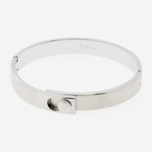 Emporio Armani Bangle Bracelet Stainless Steel Men's Silver EGS3086040