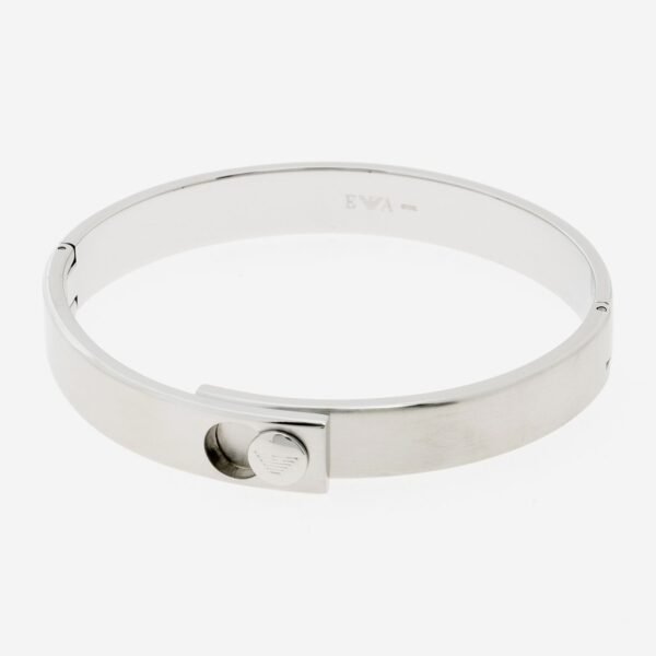 Emporio Armani Bangle Bracelet Stainless Steel Men's Silver EGS3086040