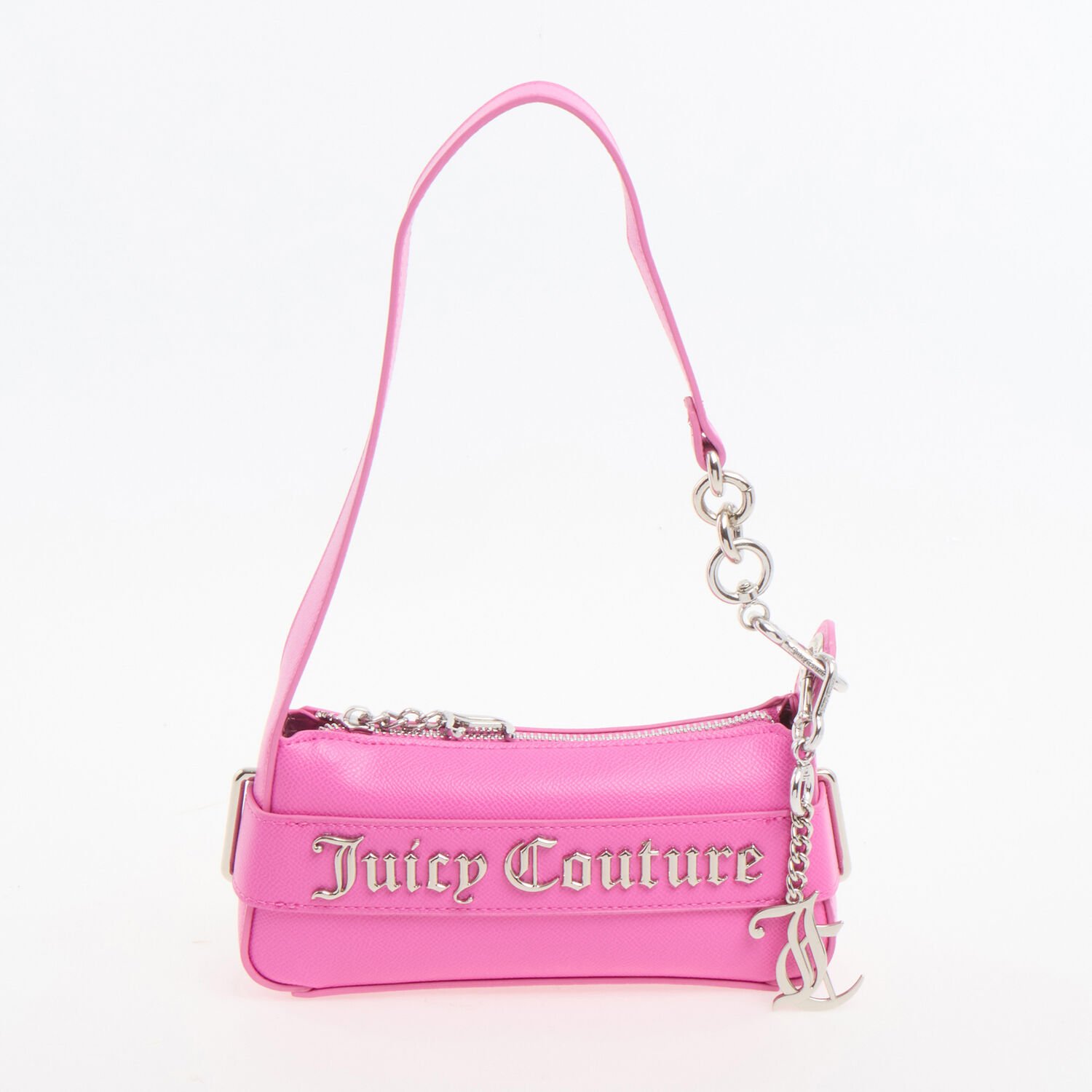 Juicy Couture Hobo Shoulder Bag Pink Jasmine Faux Leather Small Handbag 2 Juicy Couture Hobo Shoulder Bag Pink Jasmine Faux Leather Small Handbag