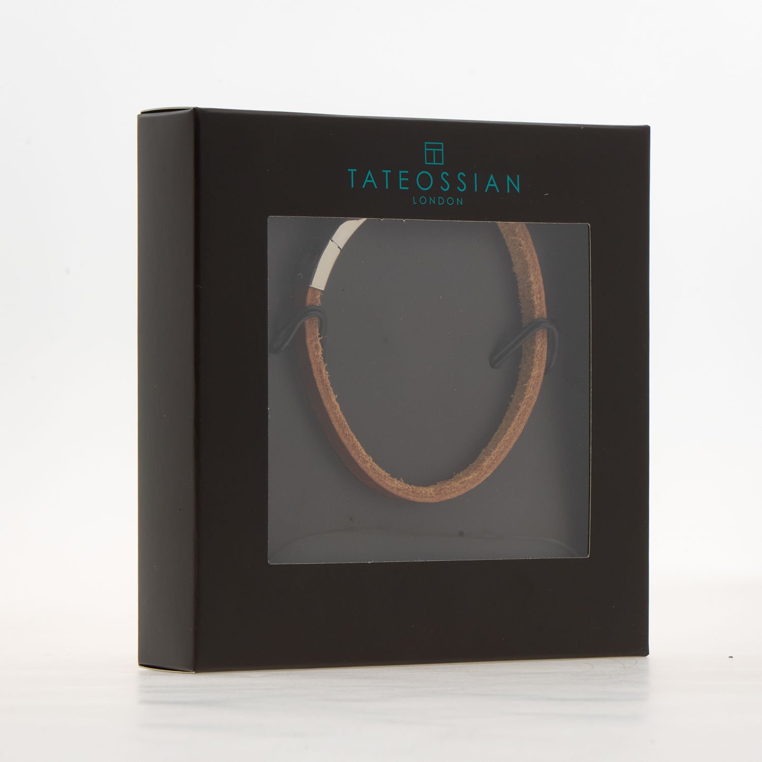 Tateossian Bracelet Grateful Dead Skull Brown Leather Silver Tone 19cm PBL0188 5 76106450 large wl 02