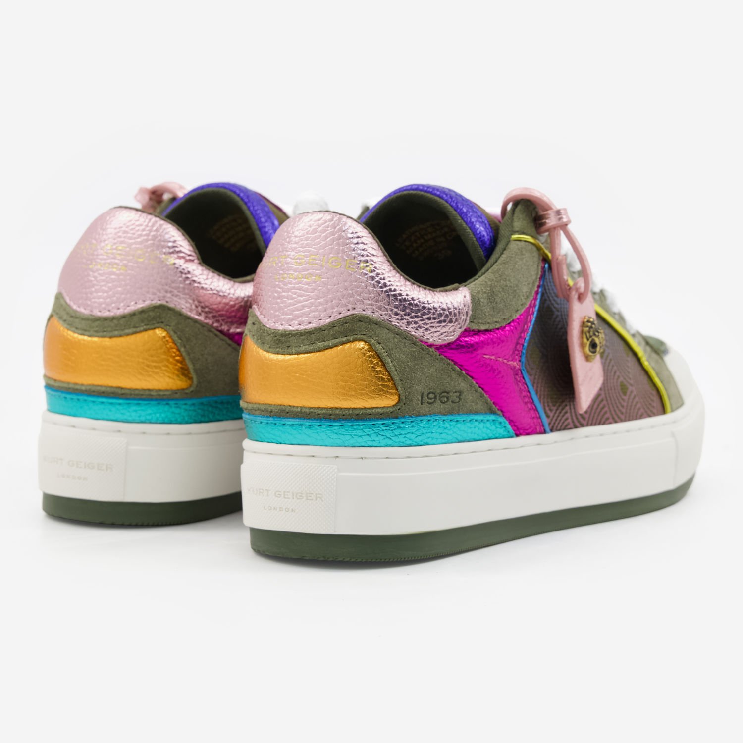 Kurt Geiger Trainers Southbank Tag Multicolour Leather Chunky Women's Sneakers 6 25296141 large wl 02