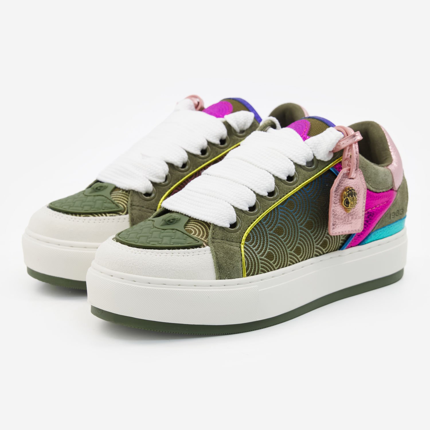 Kurt Geiger Trainers Southbank Tag Multicolour Leather Chunky Women's Sneakers 7 25296141 large wl 03