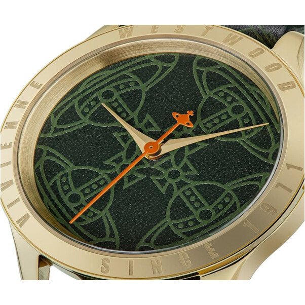 Vivienne Westwood Ladies Watch Berkeley Green Leather VV268GRGD 4 Vivienne Westwood Ladies Watch Berkeley Green Leather VV268GRGD