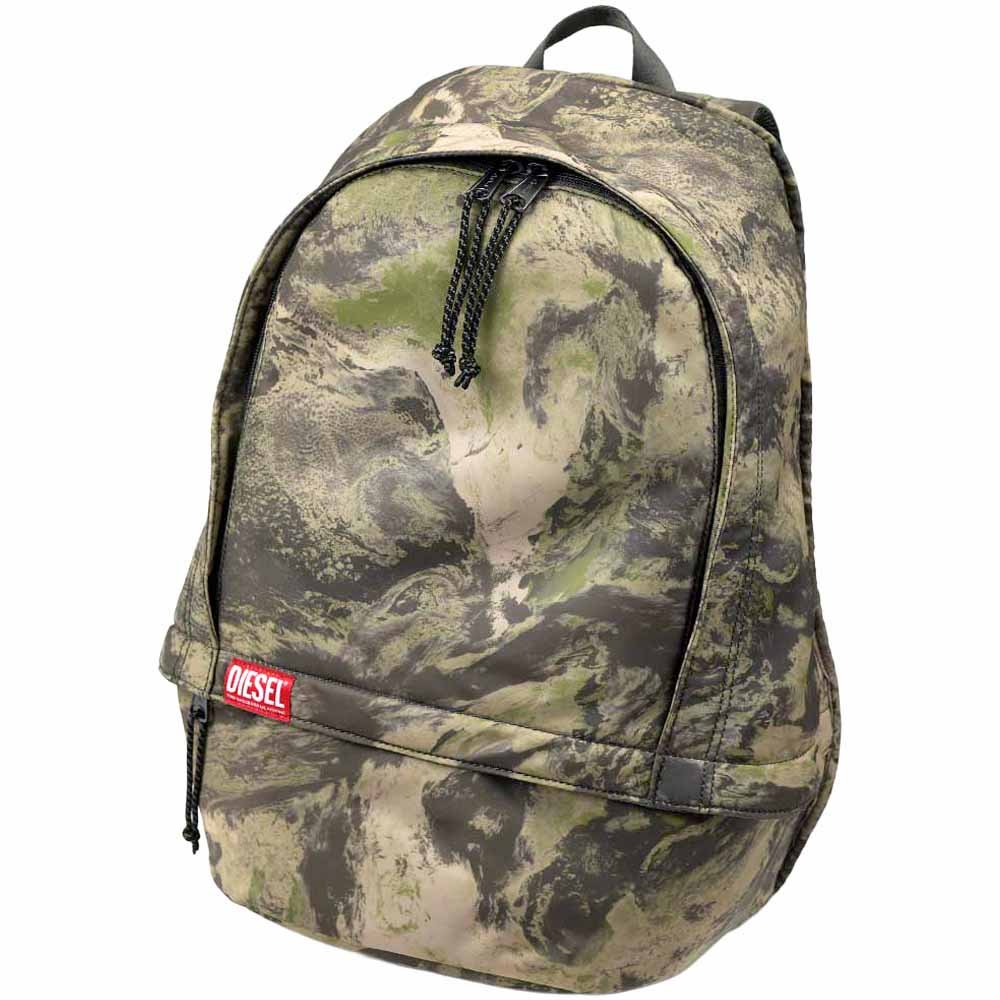 Diesel Backpack Rave X09371 Green Camouflage Laptop Compartment 14 x09371 p5585 t7459 1