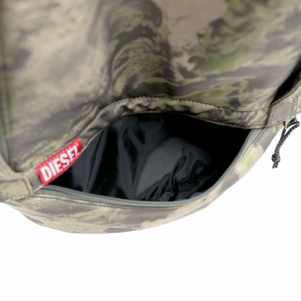 Diesel Backpack Rave X09371 Green Camouflage Laptop Compartment 5 x09371 p5585 t7459 a