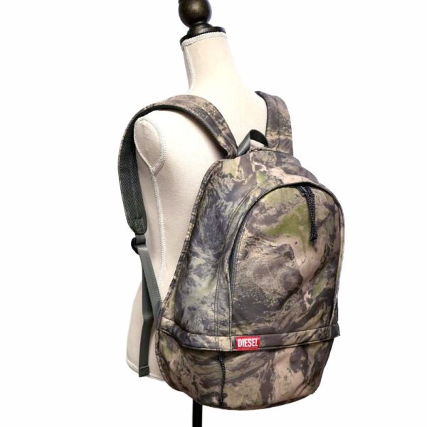 Diesel Backpack Rave X09371 Green Camouflage Laptop Compartment