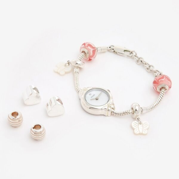 Accurist Watch TR1500PB Truth Charm Pink & Butterfly Stones Bracelet