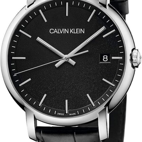 CALVIN KLEIN Men's Watch Quartz Black Dial Black Leather K9H211C1