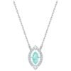 Swarovski Sparkling Dance Necklace Aqua White Crystal 5515985 Women