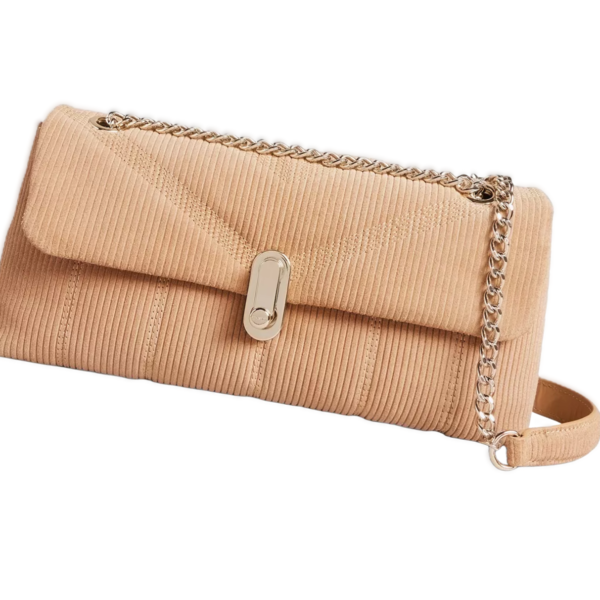TED BAKER Ayalili Leather Suede Puffer Quilted Shoulder Bag