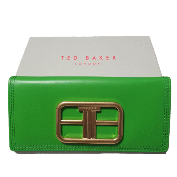 Ted Baker Statement Hardware Leather Purse TIKAY Green