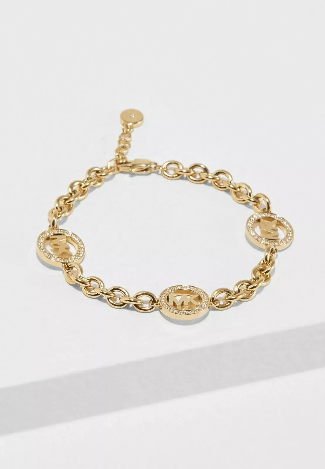 Michael Kors Gold Pave Crystal Fulton Chain Logo Bracelet MKJ4729710 302 Michael Kors Gold Pave Crystal Fulton Chain Logo Bracelet MKJ4729710 286226191101 5