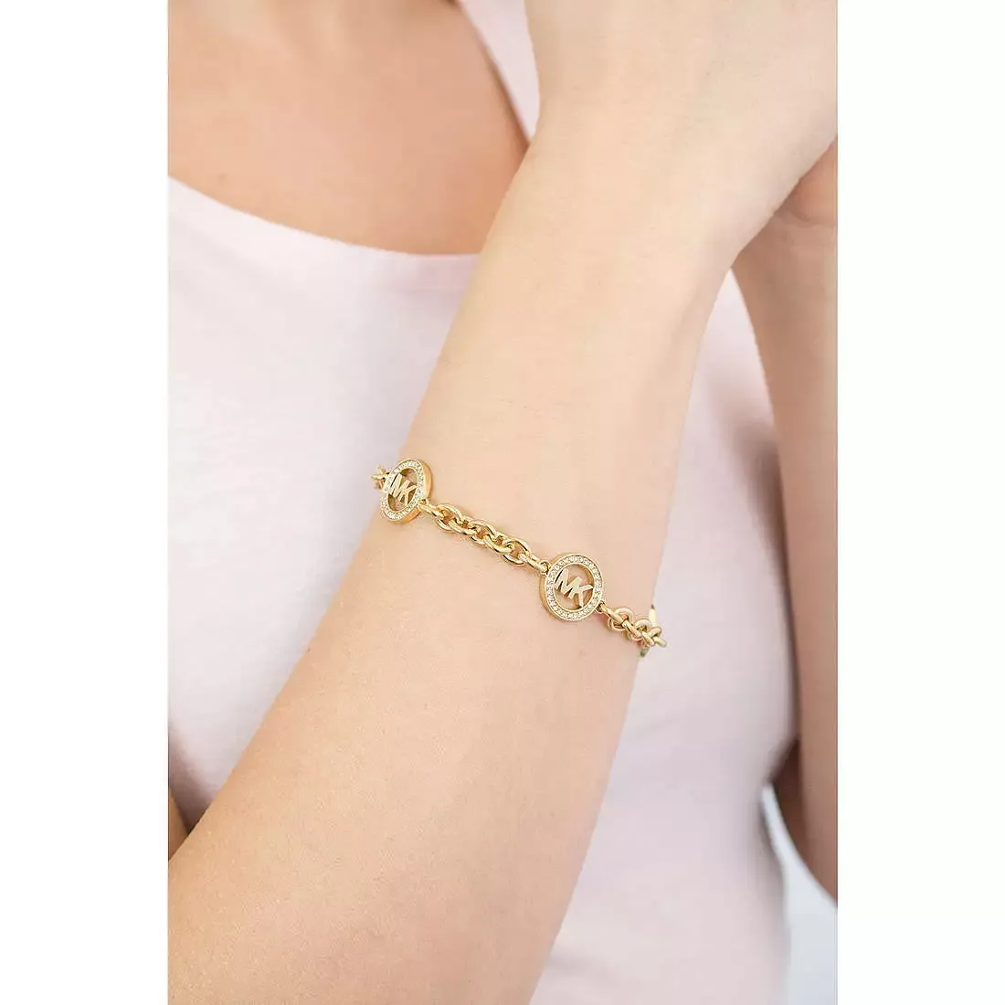 Michael Kors Gold Pave Crystal Fulton Chain Logo Bracelet MKJ4729710 303 Michael Kors Gold Pave Crystal Fulton Chain Logo Bracelet MKJ4729710 286226191101 6