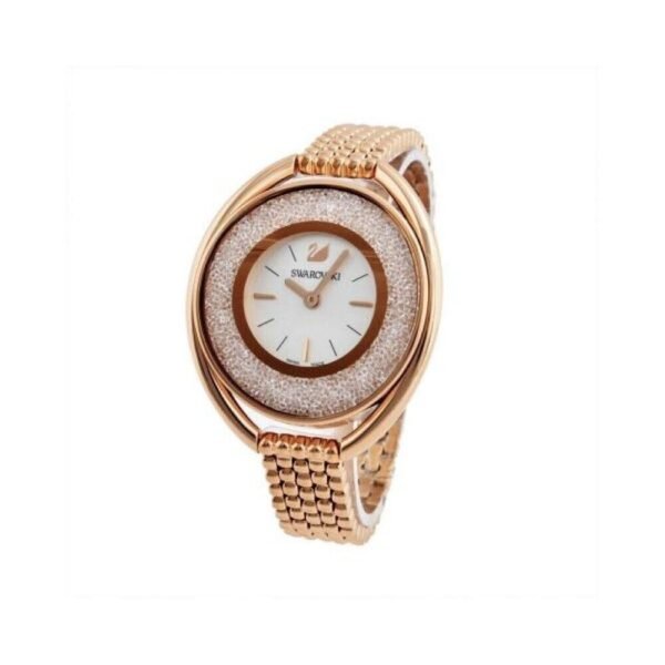 Swarovski 5200341 Rose Oval Gold Tone Bracelet Ladies Watch Crystalline Oval