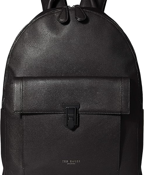 Ted Baker Men's EASTMO Black Leather Backpack Rucksack Bag
