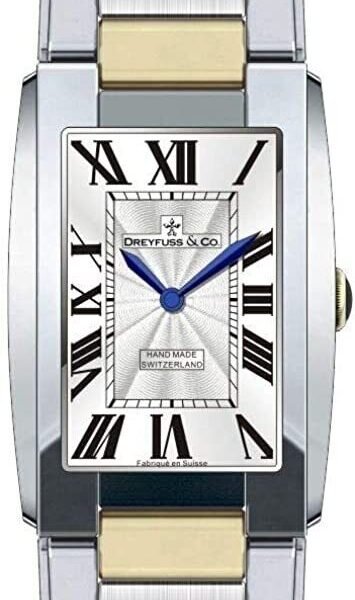 Dreyfuss Ladies Watch Silver Dial and Two Tone Strap DLB00052/01 Classic