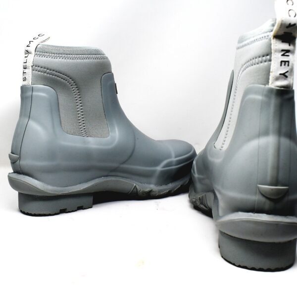 STELLA MCCARTNEY X HUNTER FITZROY GREY SOFT CUFF ANKLE WELLINGTON BOOT WELLIES