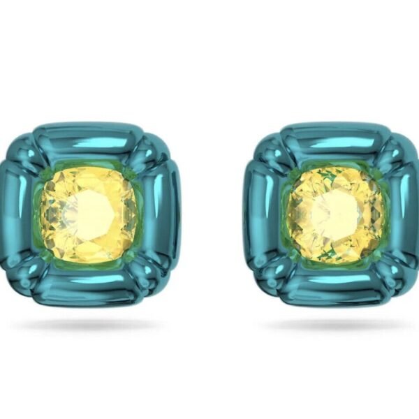 Swarovski Crystal Earrings | Dulcis Blue Yellow Studs | 5601588