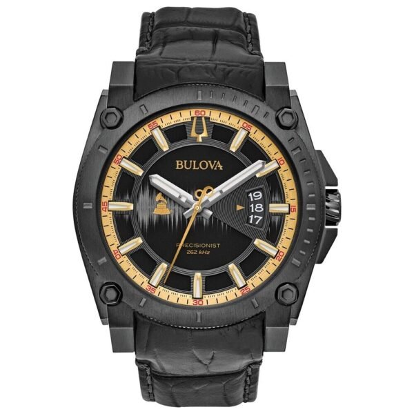 Bulova Mens Precisionist Watch with Leather Strap 98B293