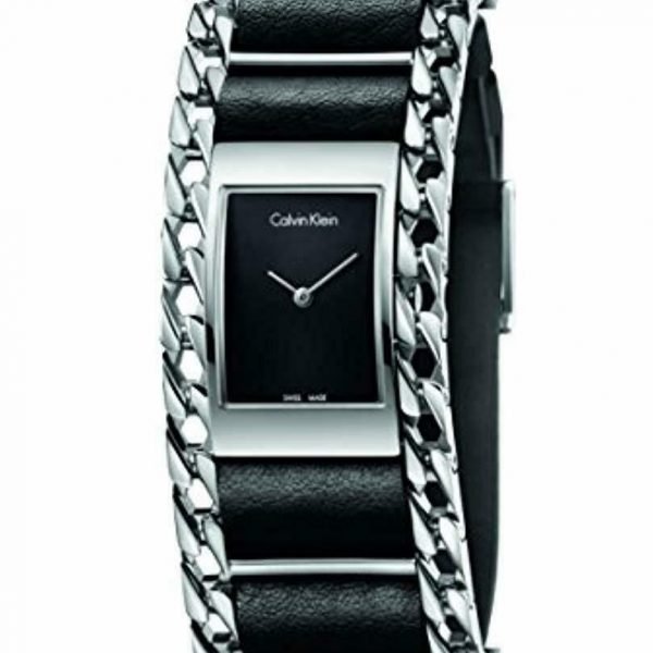 Calvin Klein Womens Analogue Quartz Watch with Leather Strap K4R231C1
