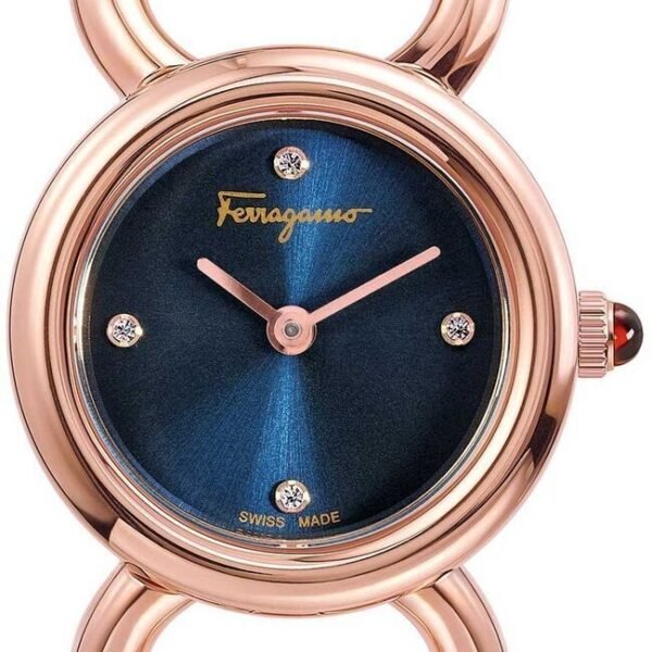 Salvatore Ferragamo Rose Gold Women's Watch Double Gancini SFYD00421