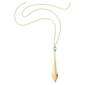 Swarovski Crystal Stunning Olive Pendant, Green, Gold Tone Plated 5515463