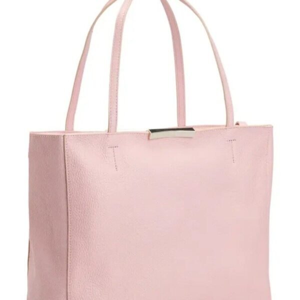 Ted Baker Clarkia Leather Shopper Tote Shoulder Bag Light Pink