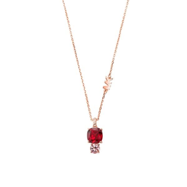Michael Kors 14K Rose Gold-Plated Sterling Silver Pendant Necklace MKC1567BH791