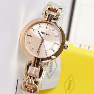 Fossil Kerrigan Three-Hand Rose Gold-Tone Stainless Steel Watch BQ3206