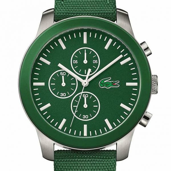 Lacoste Unisex-Adult Chronograph Quartz Watch with Textile Strap 2010946
