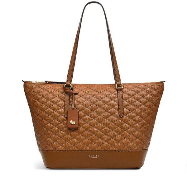 RADLEY London Angel Street Medium Leather Zip-Top Tote Handbag Tan H6172216