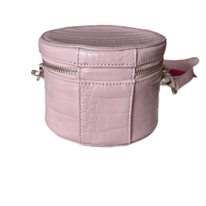 Ted Baker Salmaa Croc Detail Mini Drum Black Crossbody Bag