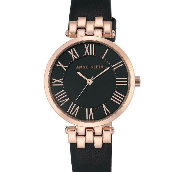 Anne Klein Women's Claire Watch Analogue Display and Leather Strap AK/N2618RGBK