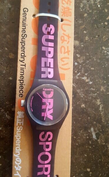 Superdry Womens Analogue Quartz Watch with Silicone Strap SYL189BP
