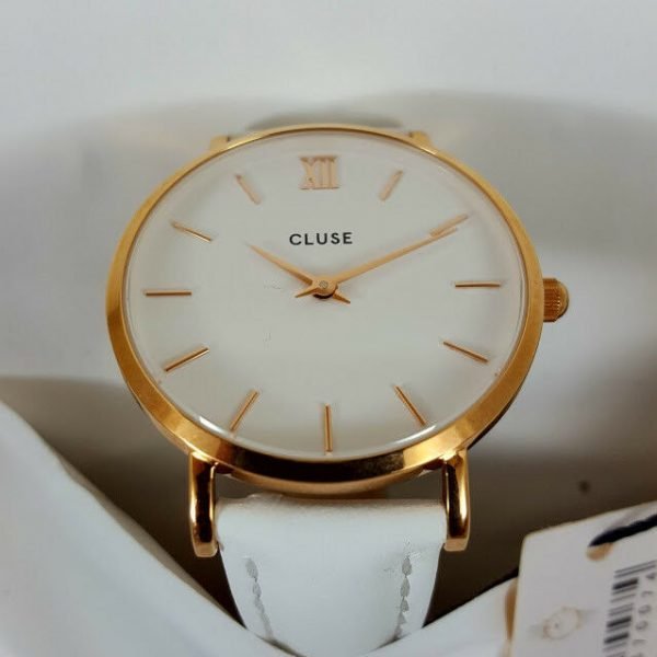 Cluse Womens Analogue Classic Quartz Watch with Leather Strap CL30056