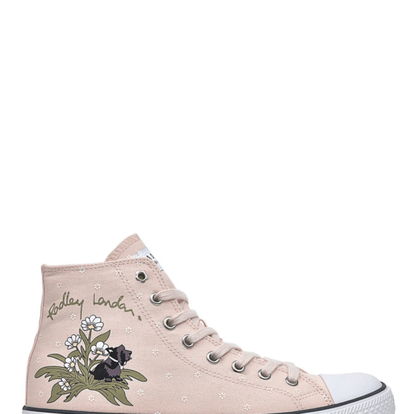 Radley High Top Floral Canvas Women Trainers in Blush Q5768683E