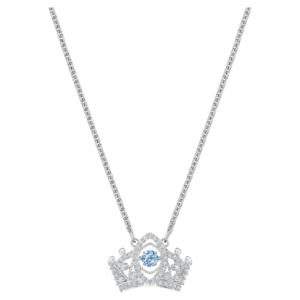 Swarovski Crystal Bee A Queen Pendant, Blue, Rhodium Plated 5501080