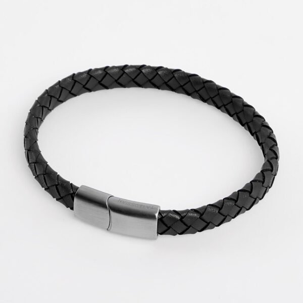 TATEOSSIAN Black Leather Braided Bracelet BR2717