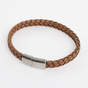 TATEOSSIAN Brown Leather Braided Bracelet BR2722