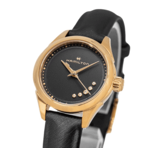 Hamilton Jazzmaster Lady wATCH | 26mm Black Dial | Black Satin Strap | H32121430