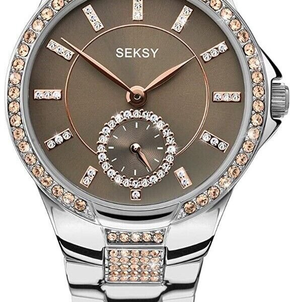 Seksy Eternal Grey Dial Silver Bracelet Ladies Watch 2182