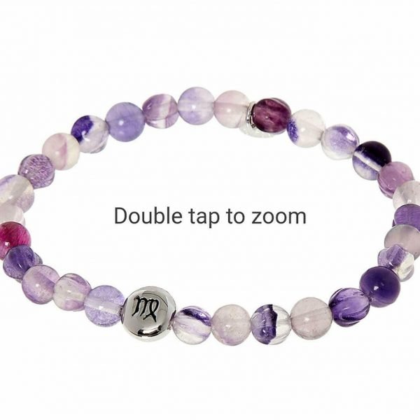 TATEOSSIAN Purple & Silver Beaded Bracelet RRP £145