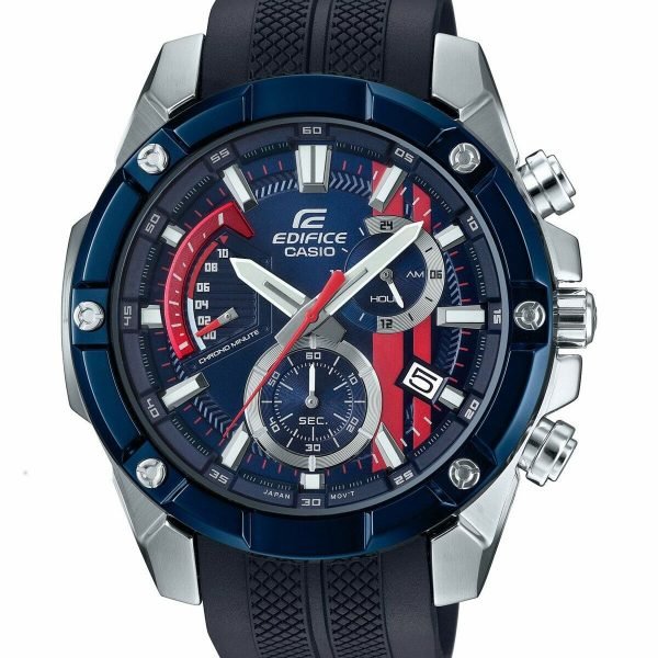 Casio Mens Analogue Classic Quartz Watch with Resin Strap EFR-559TRP-2AVER
