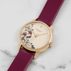 Radley Ladies Analogue Floral Watch with Leather Strap RY21258A