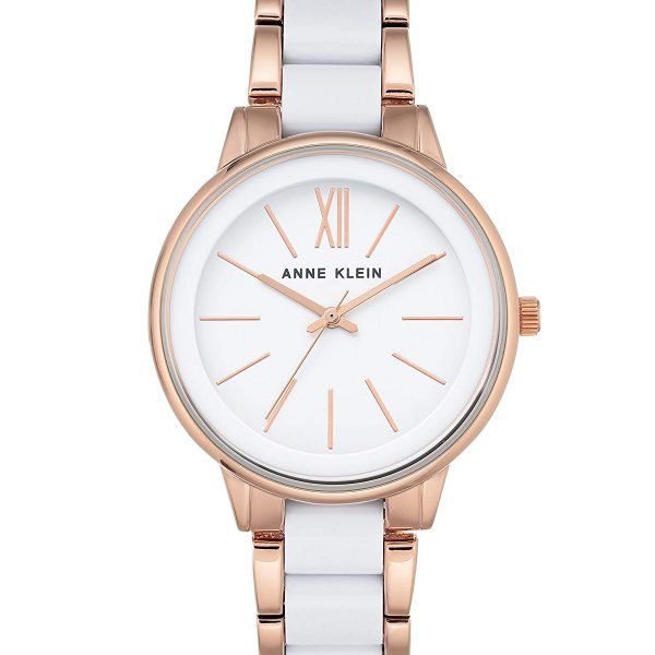 Anne Klein Womens Analogue Classic Quartz Watch with Stainless Steel Strap AK/N1412WTRG