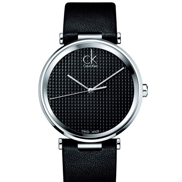 Calvin Klein K1S21102 Mens Watch Black Leather Strap