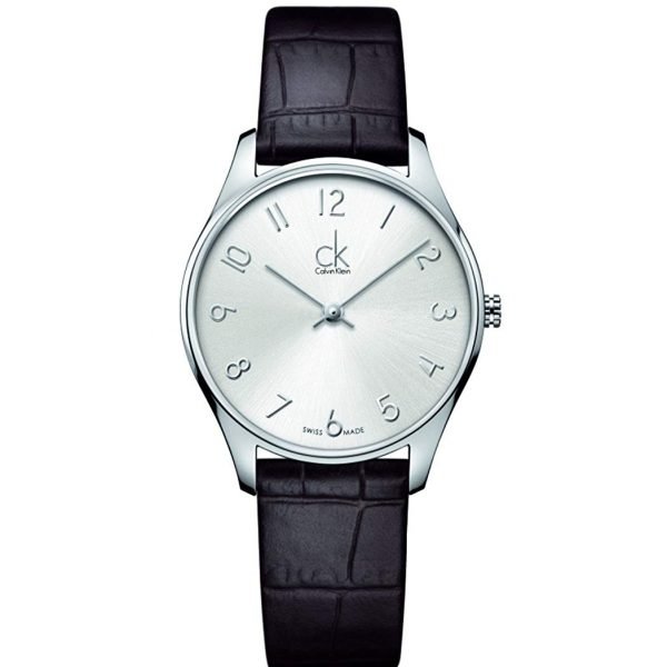 Calvin Klein Classic Dark Brown Reptile Effect Leather K4D221G6 Ladies Watch