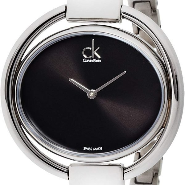 Calvin Klein Silver 'Impetuous' Analogue Semi Bangle Watch K4F2N111