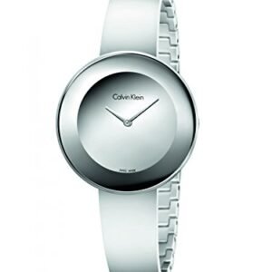 Calvin Klein Silver 'Chic' Analogue Semi Bangle Watch K7N23U48